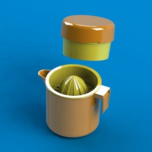 طرح سهبعدی آب پرتقال گیر دستی مدل HOJ-01 با فرمت stl